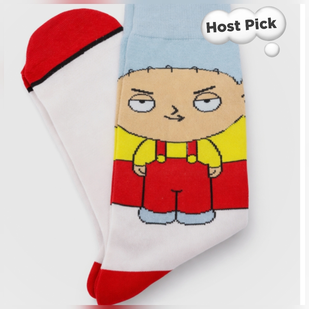 Family Guy Stewie Animated Cartoon Adult Socks